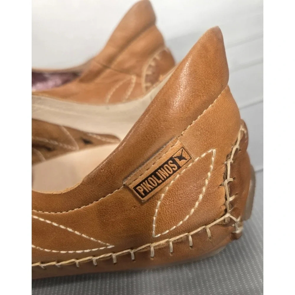 Picolinos Jerez Calfskin Leather Driving Moccasin Shoe Sz 8.5 Casual SlipOn EUC